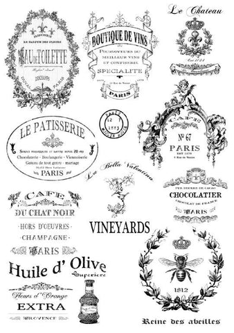 Andy Skinner Mixed Media Transfer "French Fancy"