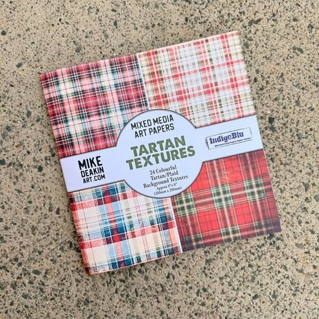 IndigoBlu - Tartan Textures 8x8 Inch Paper Book