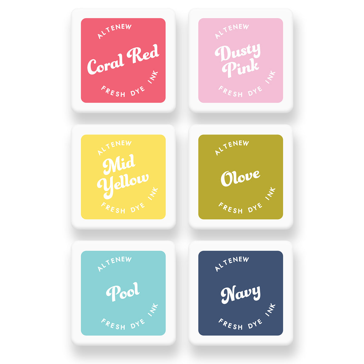 Altenew - Deco Garden Fresh Dye Ink 6 Mini Cube Set