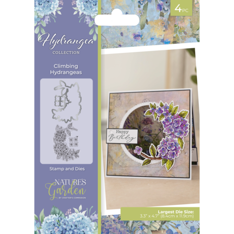Crafter Companion - Hydrangea Stamp & Dies Climbing Hydrangea