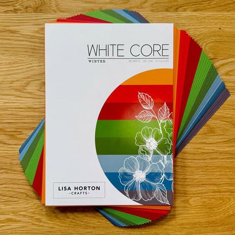 Lisa Horton Crafts 250gsm Cardstock 48/Pkg - White Core Bright