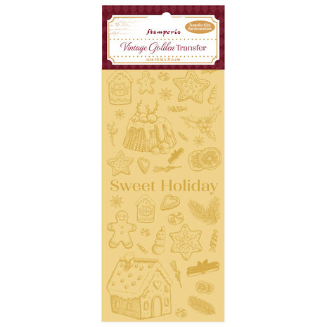 Stamperia - Vintage Golden Transfer Sweet Holiday
