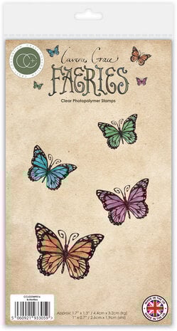 Craft Consortium  - Fairies A6 Clear Photopolymer Stamps Butterflies