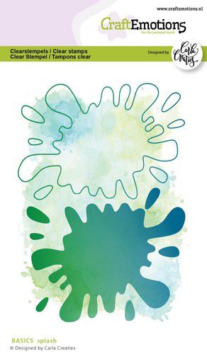 CraftEmotions clearstamps A6 - CC BASICS Spritzpapier A6 Carla Creaties
