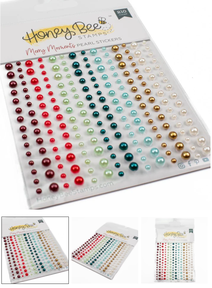 Honey Bee - Merry Moments - Pearl Stickers - 210 Count
