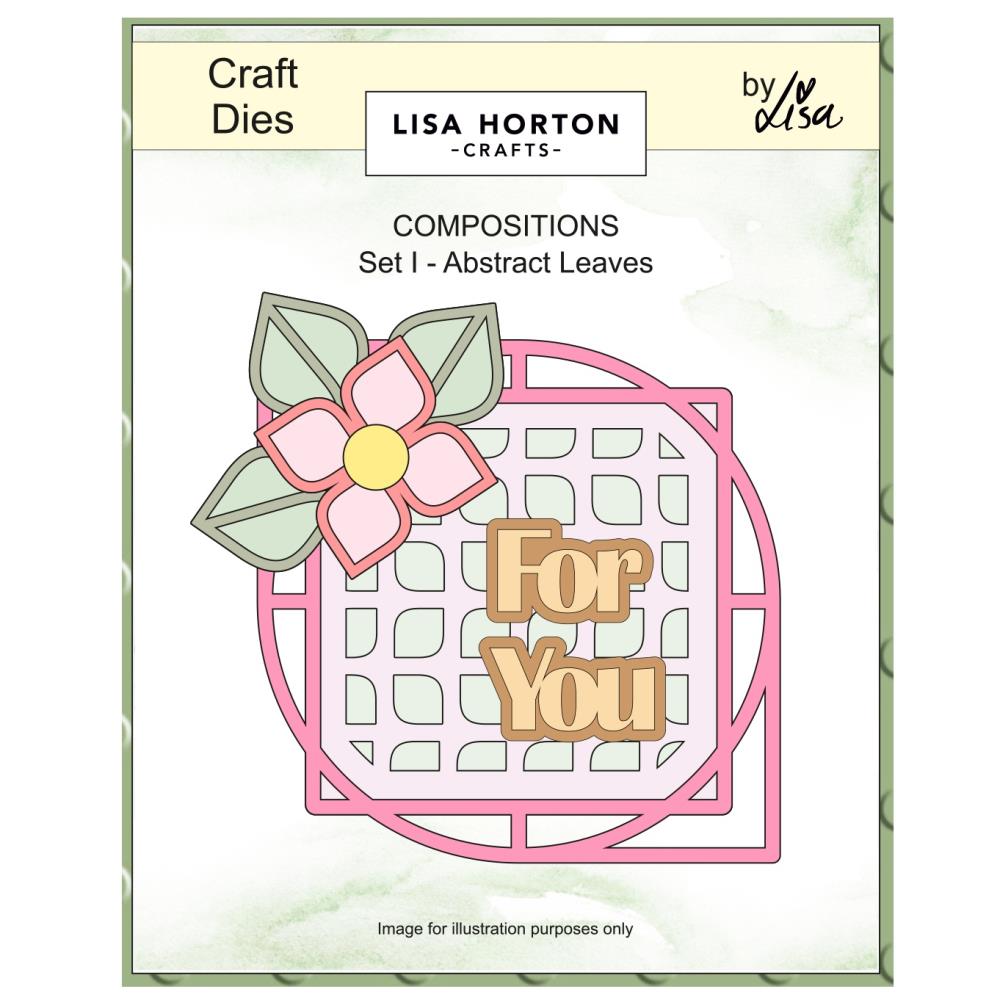 Lisa Horton Crafts Composition Layout Dies - Abstract Leaves