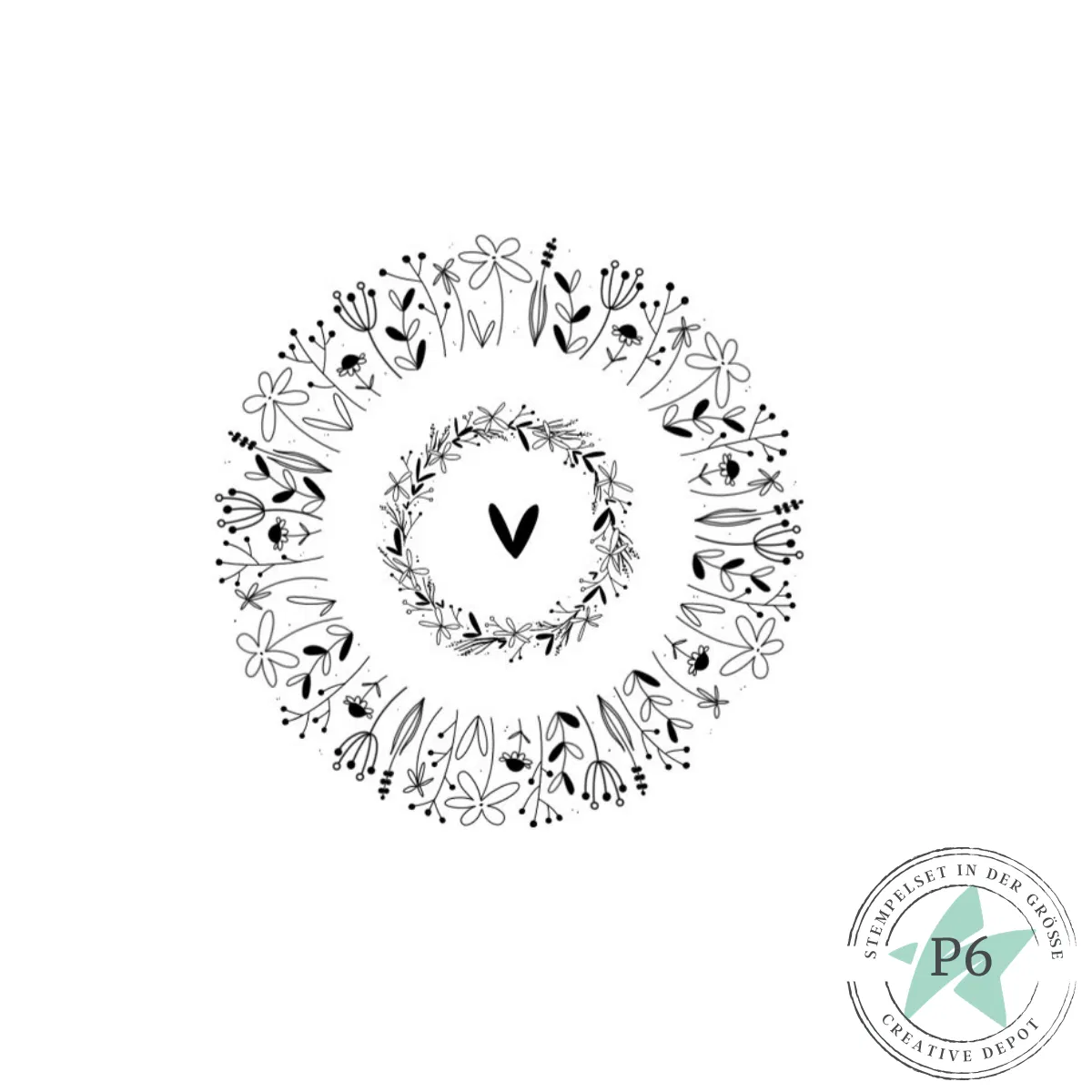 Creative Depot - Stempelset - Blütenkreis