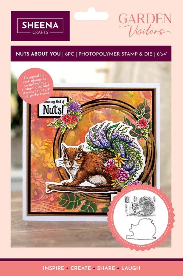 Sheena Douglass - Garden Visitors - Clearstamp/Snijmal - Nuts About You