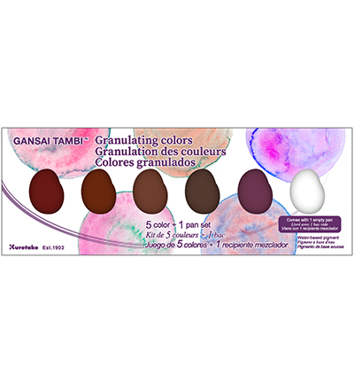 ZIG Gansai Tambi Sets -Granulating Colors, 5 Colors set ZIG Gansai Tambi Sets -Granulating Colors, 5 Colors set