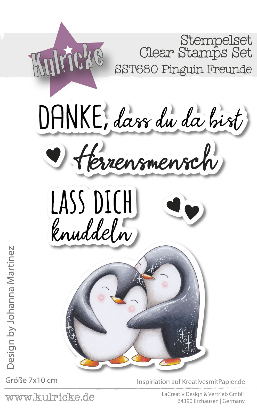 Kulricke Stempelset "Pinguin Freunde" Clear Stamp Kulricke Stempelset "Pinguin Freunde" Clear Stamp
