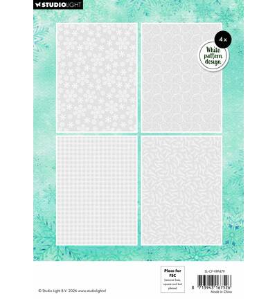 Studio Light - Vellum-Papierblock – Backgrounds Christmas Forest Nr. 479
