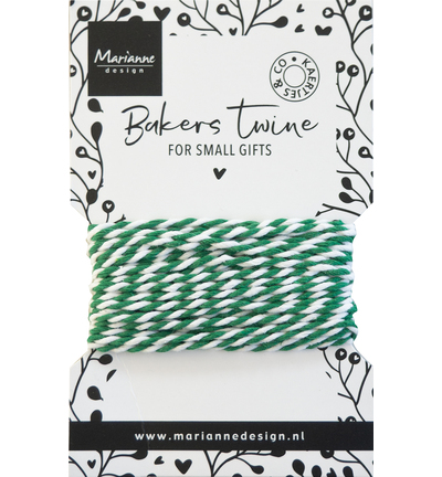 Marianne Design - Bakers twine - green/white