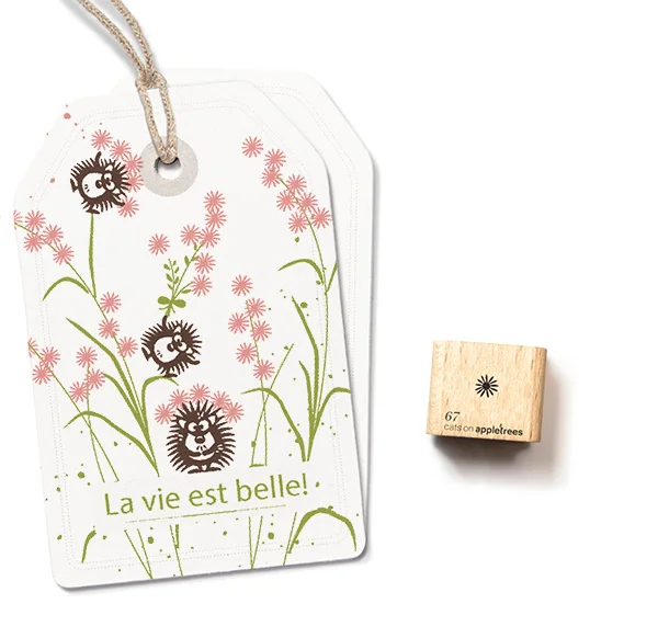 cats on appletrees - Ministempel Blüte 67