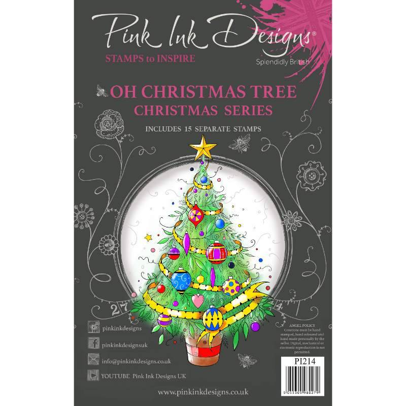 Pink Ink Designs Oh Christmas Tree 6 in x 8 in Clear Stamp Set Pink Ink Designs Oh Christmas Tree 6 in x 8 in Clear Stamp Set