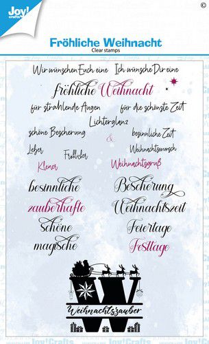 Joy! Crafts Clearstamp A6 - Clearstamps _ Frohl. Weihnacht (DE) KreativDsein Design Joy! Crafts Clearstamp A6 - Clearstamps _ Frohl. Weihnacht (DE) KreativDsein Design