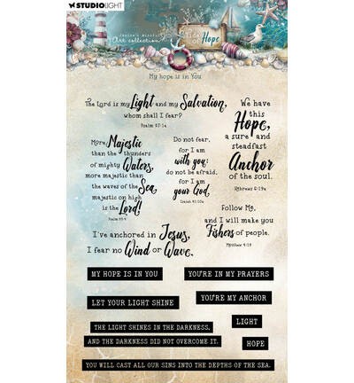 Studio Light - Tide of hope stamp - My hope is in You Tide of Hope nr. 934