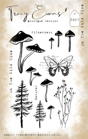 Tracy Evans - On The Wild Side A6 Stamp Tracy Evans - On The Wild Side A6 Stamp