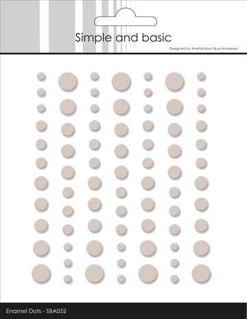 Simple and Basic - Matte Enamel Dots Beige (77pcs)