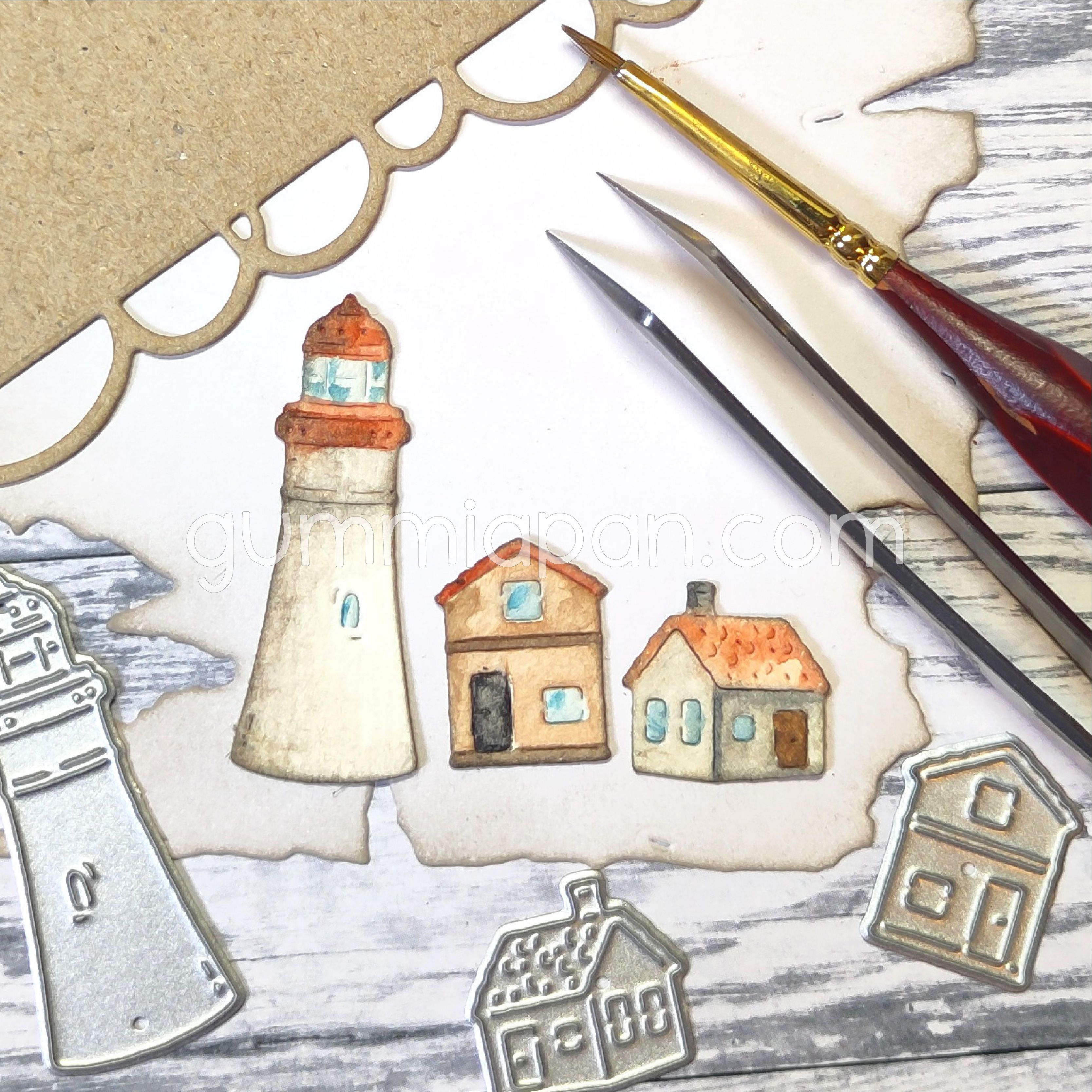 Gummiapan -  Light House & Houses 