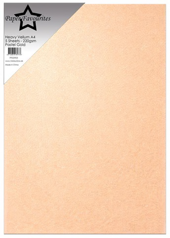 Paper Favourites - Heavy Vellum Paper "Pastel Gold"