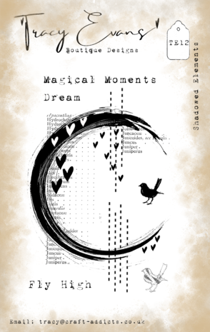 Tracy Evans - Shadowed Elements A7 Stamp Tracy Evans - Shadowed Elements A7 Stamp