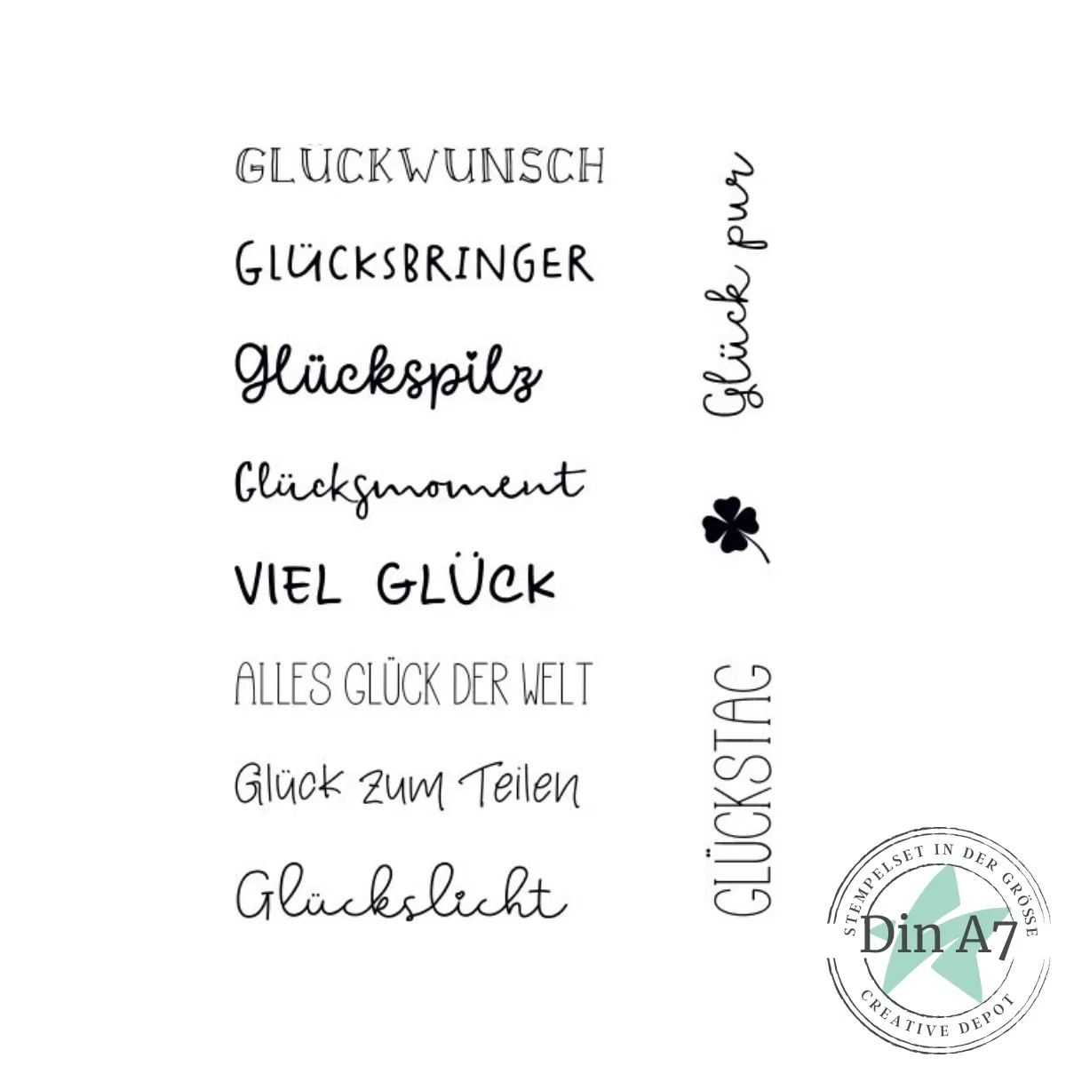 Creative Depot - Stempelset - Glücksmoment