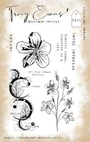 Tracy Evans - Garden Delights A6 Stamp