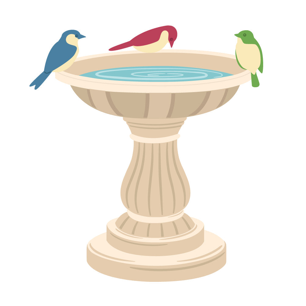 Honey Bee -  Bird Bath - Lovely Layers Honey Cuts 