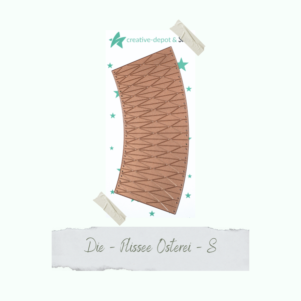 Creative Depot -  Die - Plissee Osterei - XL  Creative Depot -  Die - Plissee Osterei - XL