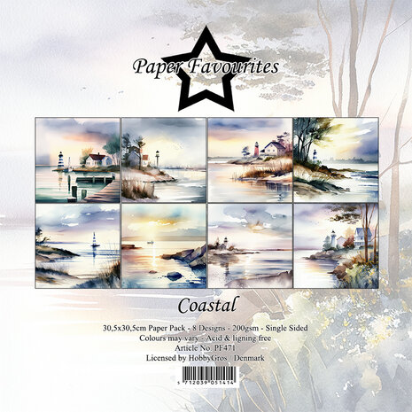 Paper Favourites - Coastal 12x12 Inch Paper Pack