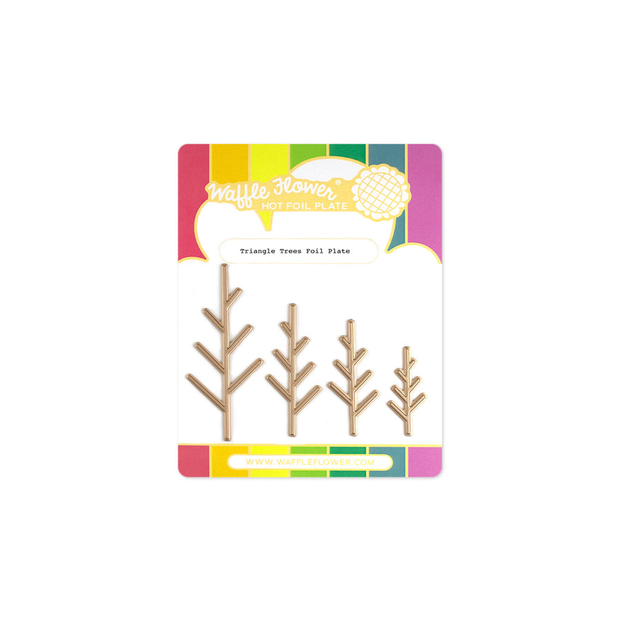 Waffle Flower - Triangle Trees Foil Plate