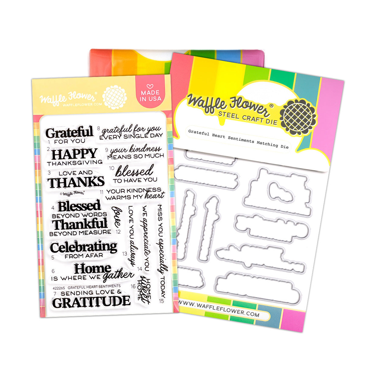 Waffle Flower - Grateful Heart Sentiments Combo