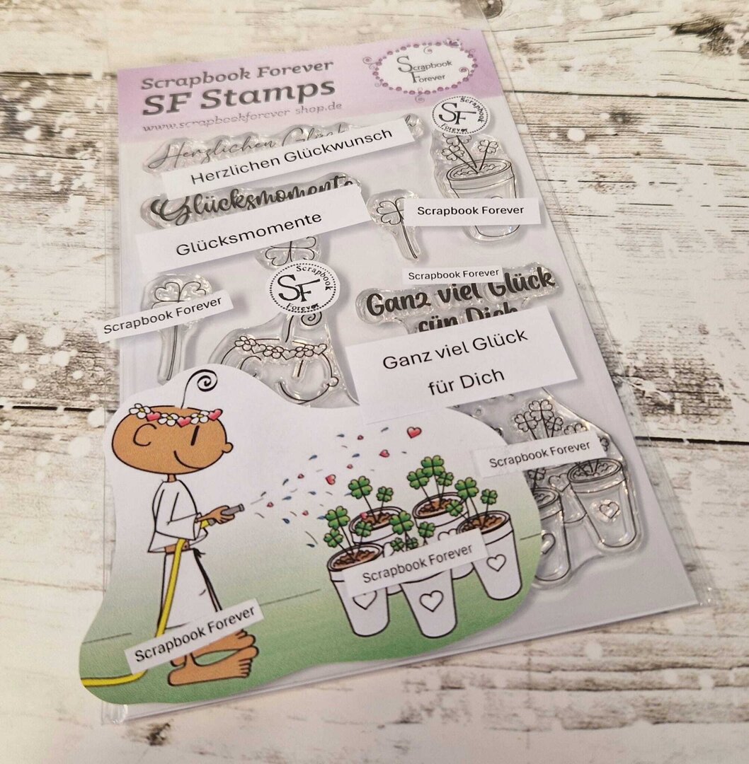 SF Stamps DKY Yogi mit Blumentöpfe - Glücksmomente SF Stamps DKY Yogi mit Blumentöpfe - Glücksmomente