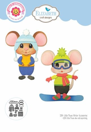  Elizabeth Craft Designs - Living it Up Dies Little Mouse Winter Accessories