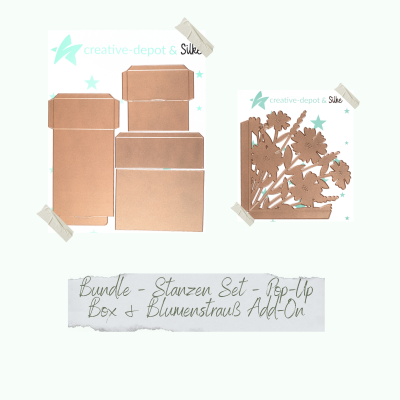 Creative Depot -  Bundle - Die - Pop Up Box & Blumengruß Add On 