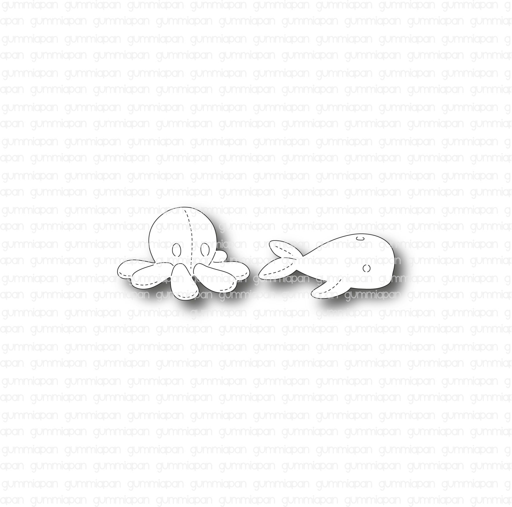 Gummiapan - Octopus and Whale