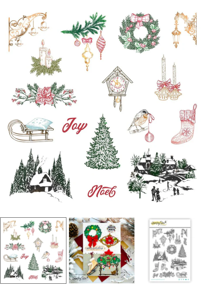 Honey Bee - Gallery Wall: Holiday - 5"x7" Rubber Cling Stamp Set