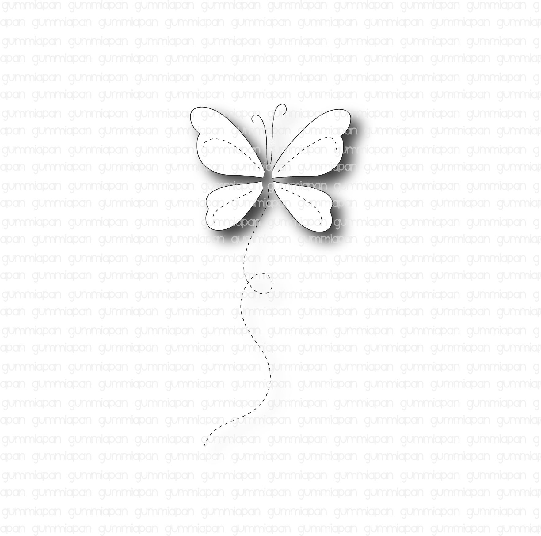 Gummiapan - Butterfly, Partially Cut