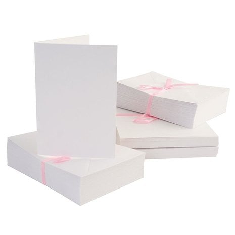 A6 Cards & Envelopes White (100pk) 