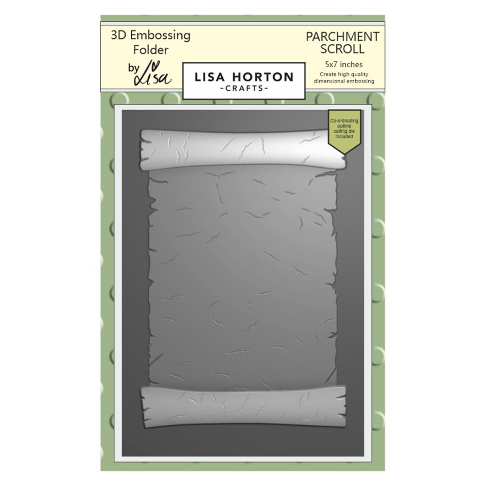 Lisa Horton Crafts Embossing Folder - Parchment Scroll  Lisa Horton Crafts Embossing Folder - Parchment Scroll
