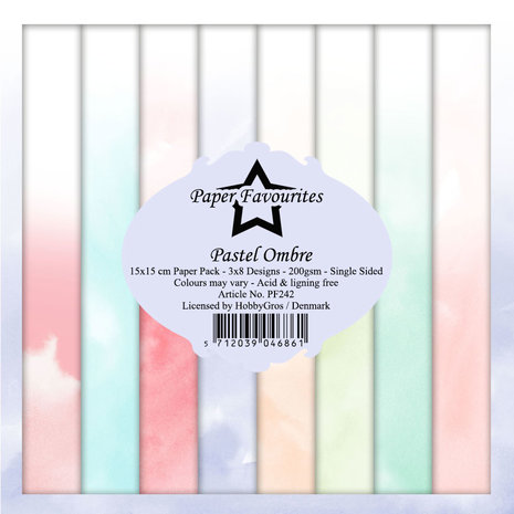 Paper Favourites - Pastel Ombre 6x6 Inch Paper Pack