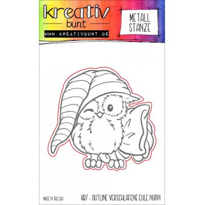 kreativbunt - Verschlafene Eule Nuppi