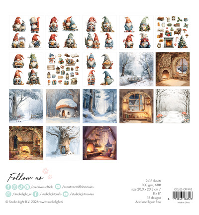 Craft Lab - CCL Collage-Papierblock – James the Gnome Essentials Nr. 495