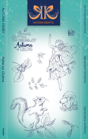 Katkin Krafts - Autumn Fairy A5 Clear Stamp Set