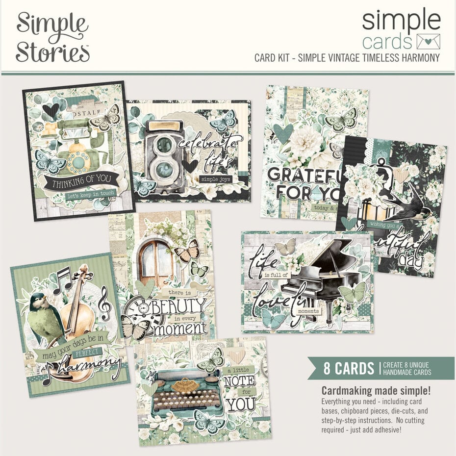 Simple Stories - Simple Vintage Timeless Harmony 12x12 Inch Simple Cards Kit