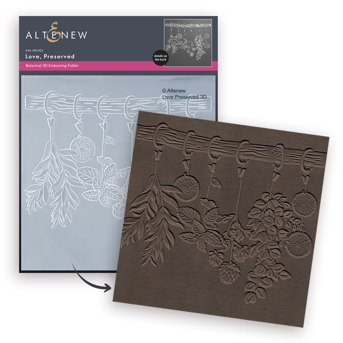 Altenew - Love, Preserved 3D Embossing Folder
