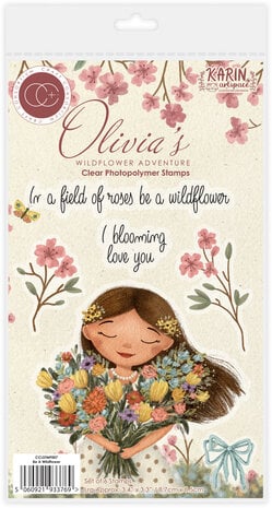 Craft Consortium - Olivia's Wildflower Adventures A6 Photopolymer Stamp Set Be A Wildflower