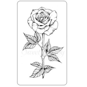Sweet Poppy Stencil: Rose Stamp Sweet Poppy Stencil: Rose Stamp
