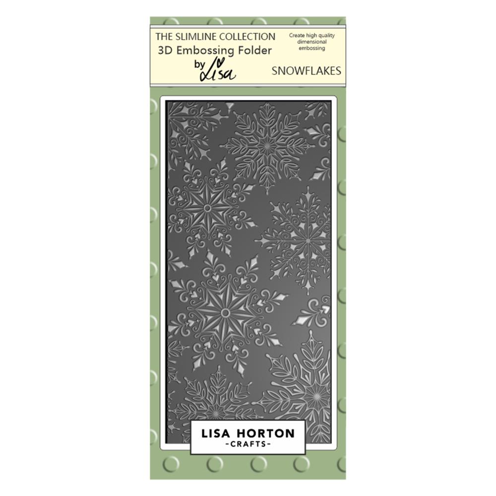 Lisa Horton Crafts Embossing Folder -  Slimline Snowflakes  Lisa Horton Crafts Embossing Folder -  Slimline Snowflakes