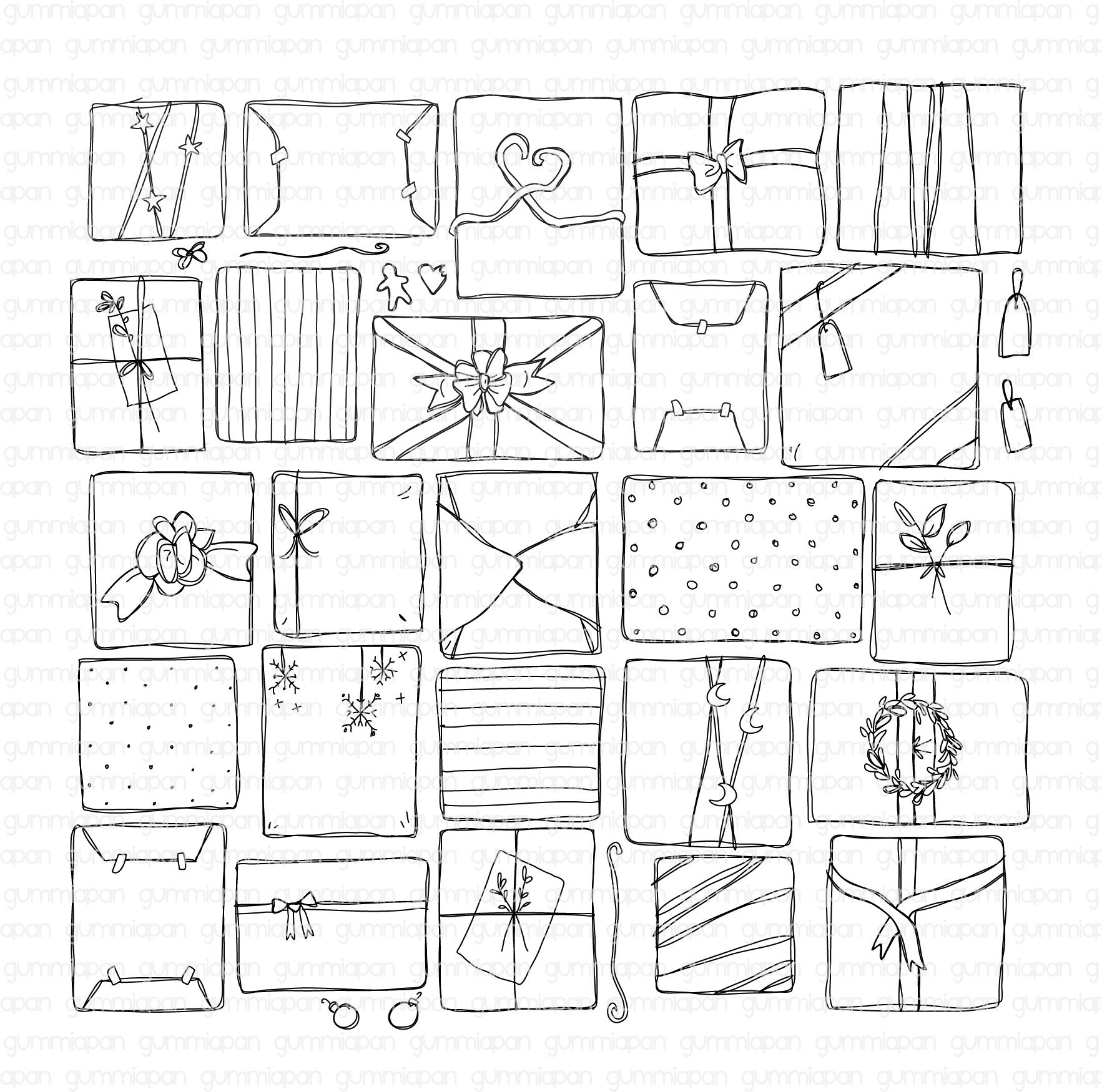 Gummiapan - 25 Calendar Doors, large